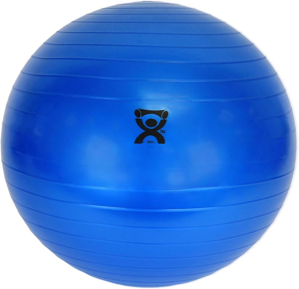 Inflatable Exercise Ball - Blue 11.8 Durable Extra Thick Non-Slip Stability...