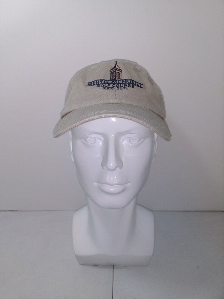Mentel Memorial Golf Course Junior Camp Adjustable Hat Men's Beige