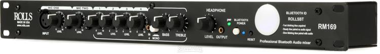 Rolls RM169 6-channel Rackmount Mixer with Bluetooth