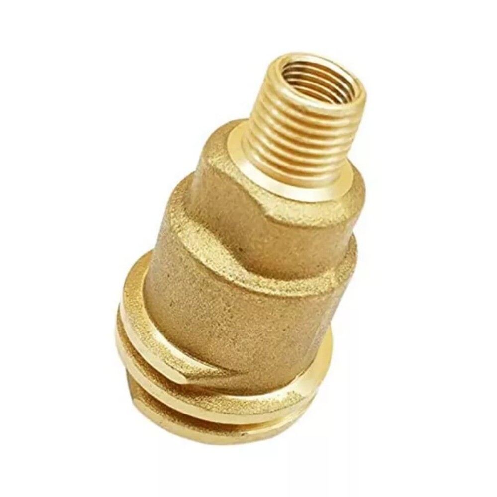 Propane Gas Fitting Adapter Solid Brass QCC1 Pipe Connect Nut 1/4" Male Thread
