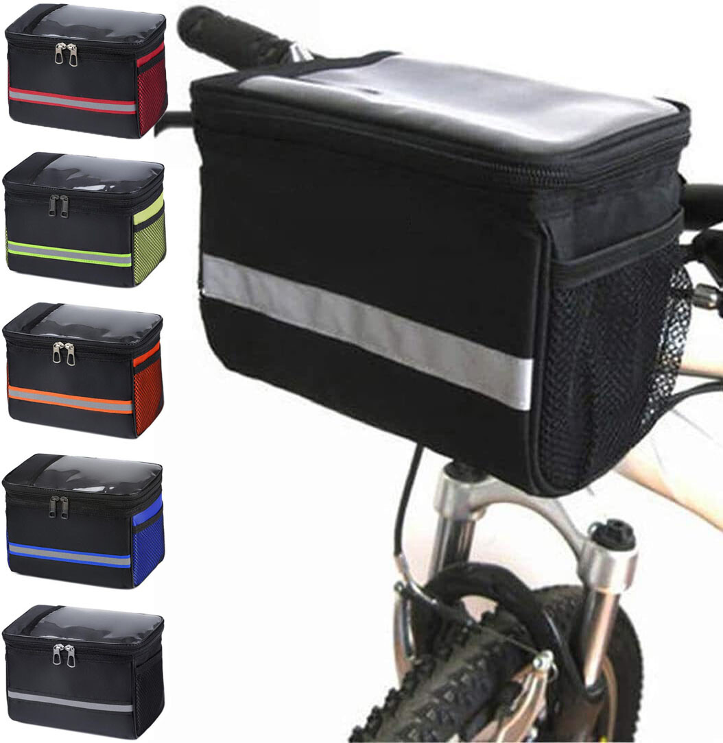 Collapsible Bike Basket Handlebar Multi-Purpose Detachable Bicycle Front Basket