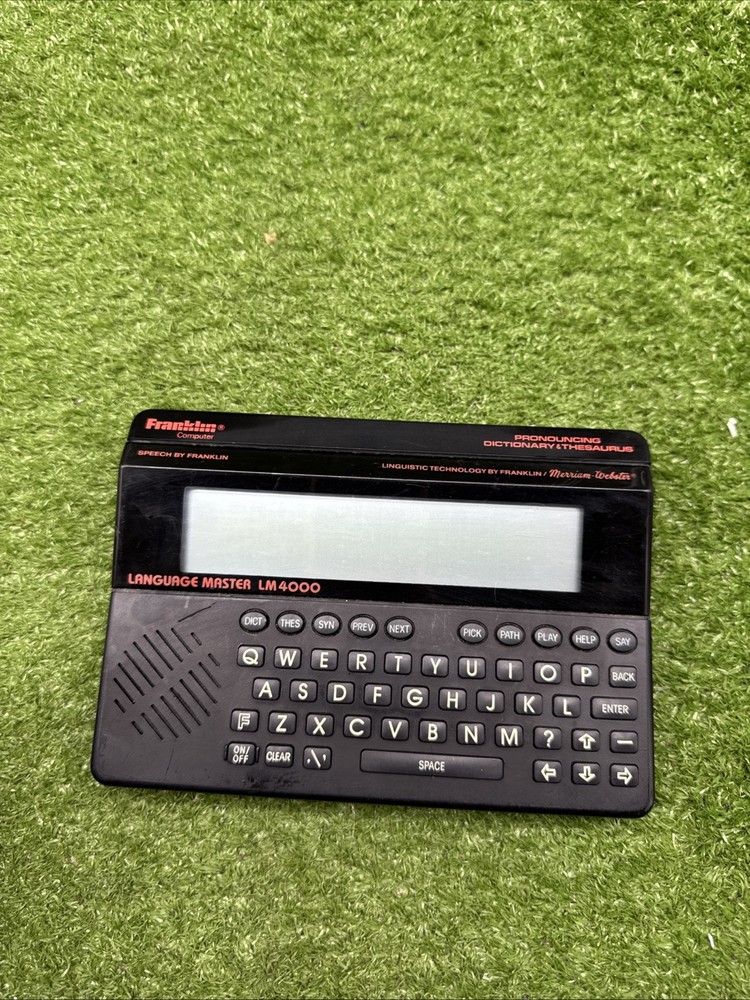 Franklin Language Master LM4000 Works.   H