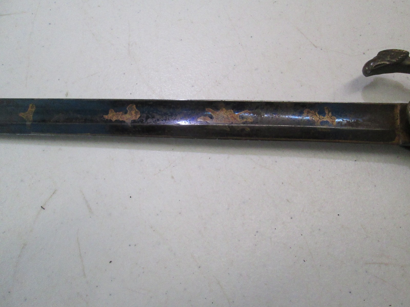 US Militia Eagle Head West Point Sword with Etched Blade