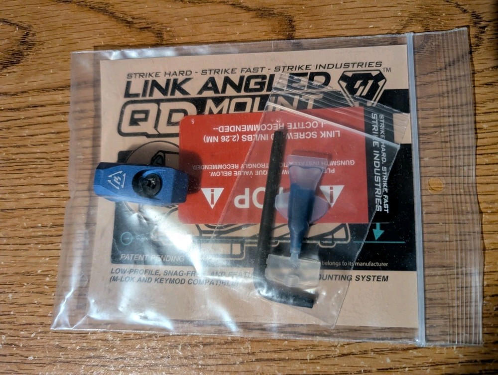 Strike Industries LINK Angled QD Mount - Blue