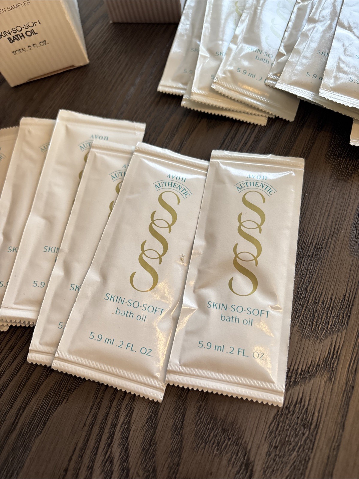 Avon Skin So Soft Original Bath Oil Sample Pack Of 10 - .2 Oz Each New Set Of 2