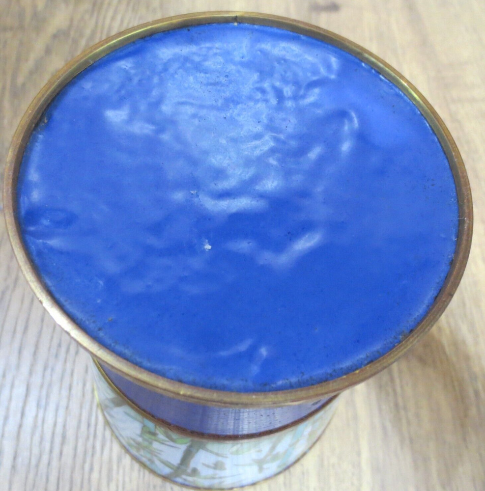 Panda Bears & Greenery Brass Vase/Planter