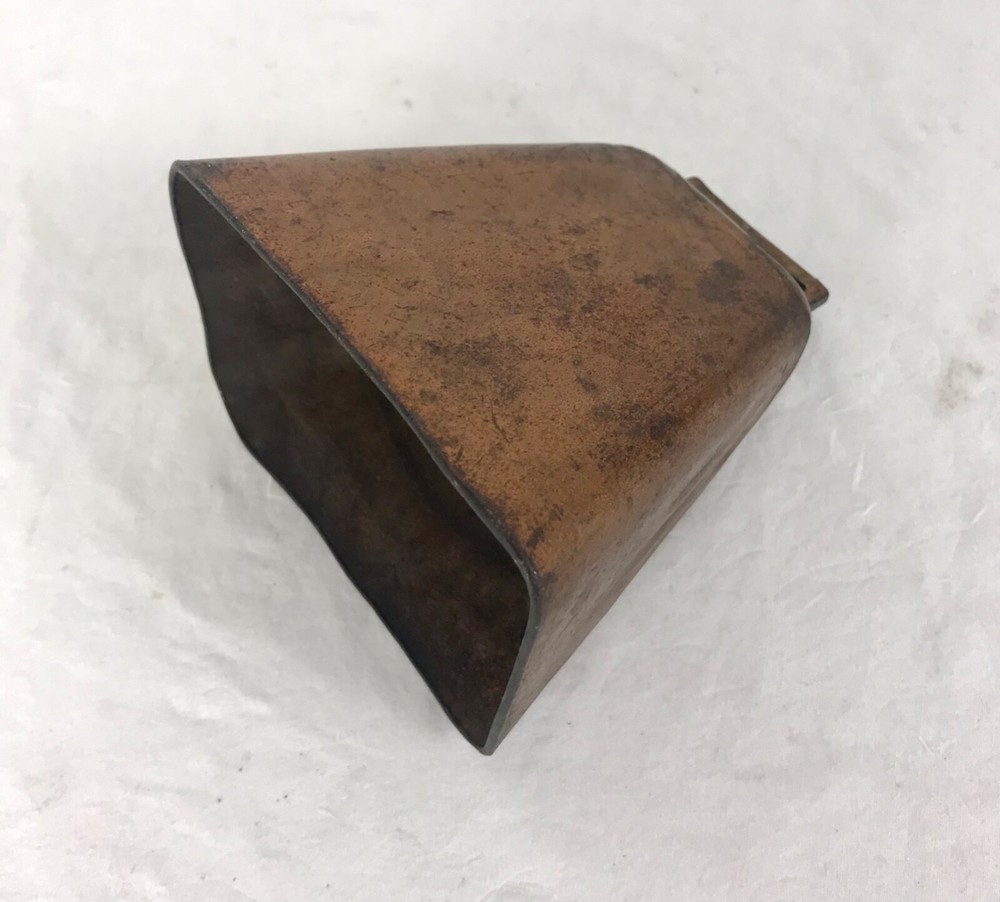 Old Copper Cowbell. 3-1/2"