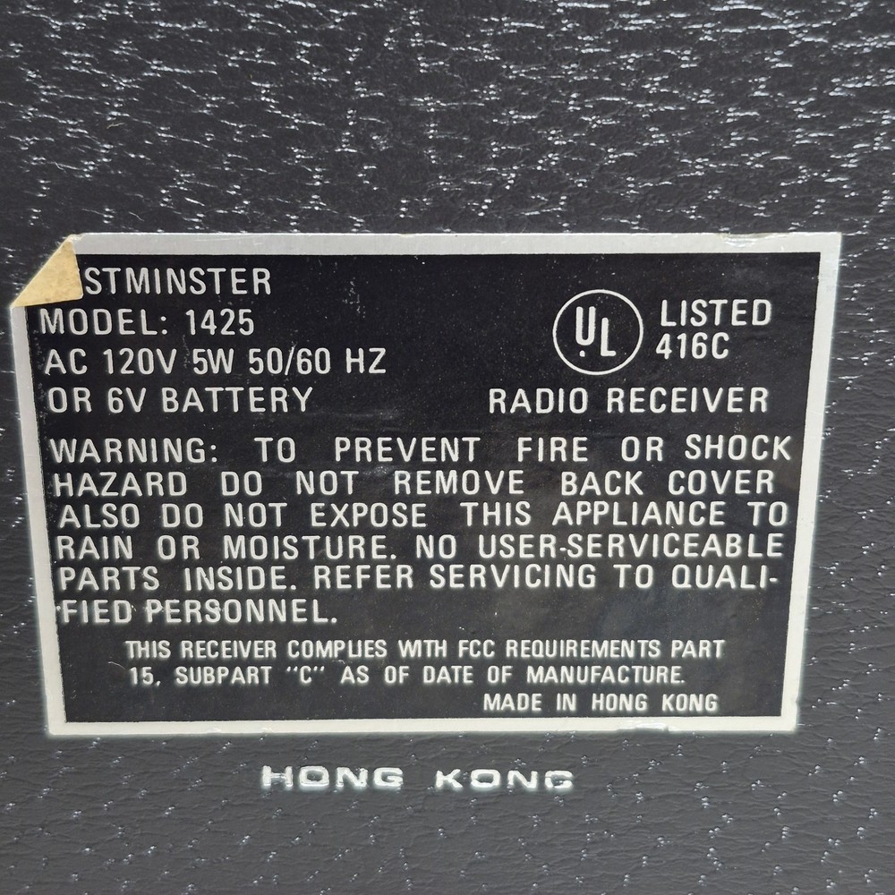 Vintage 70's 1425 Westminster Solid state World Time Ham operators multiband