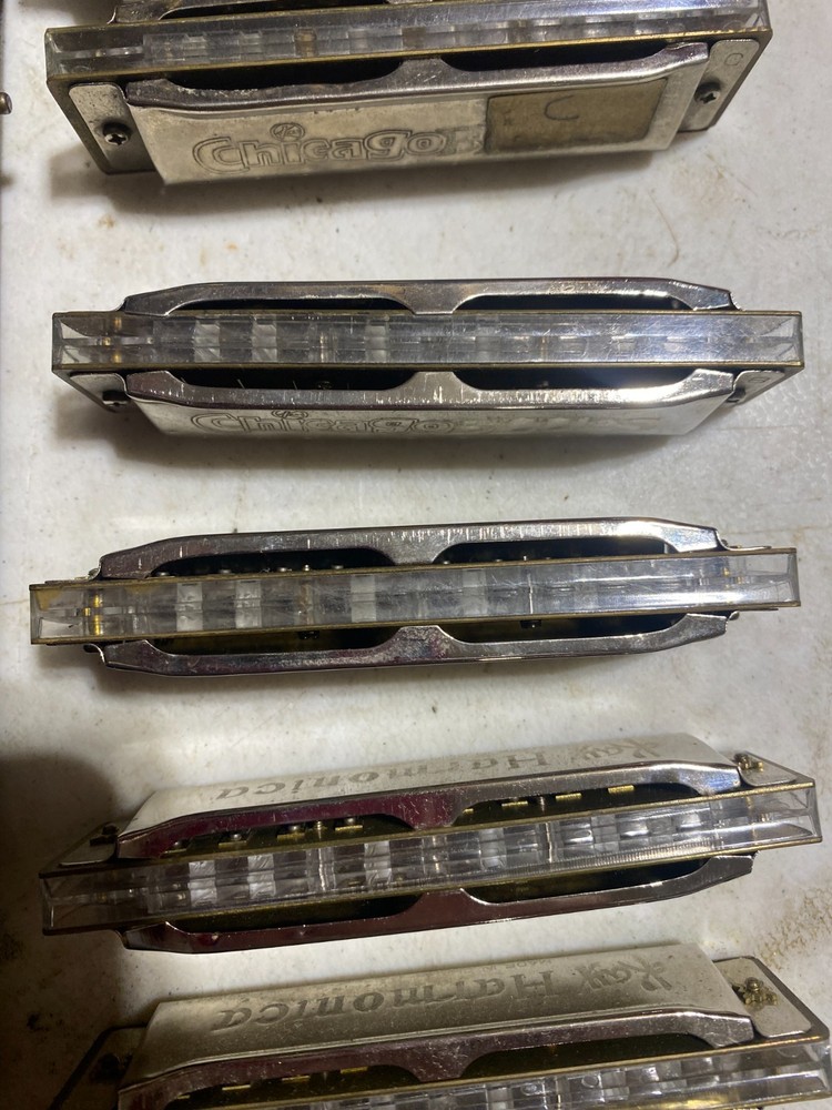 Kay Chicago Blues Harmonica 7 pc Set In Case