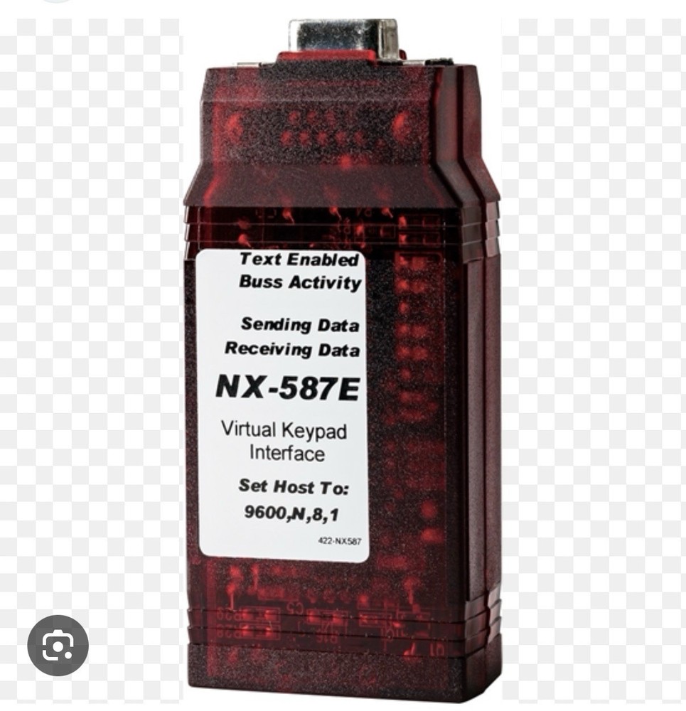 Interlogix NetworX NX-587E Virtual Keypad Module - Red