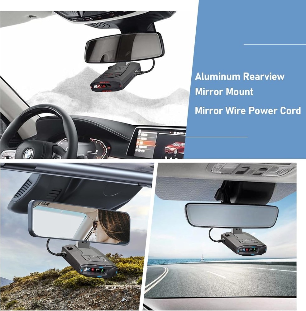 EZ Magnet Compatible Radar Detector Mount with Inline Fuse - Secure and Durable