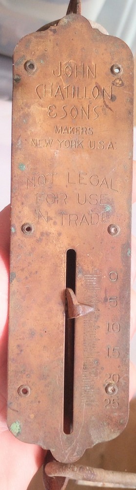 1890-1930's John Chatillon & Sons Brass Scale Doesn't Work