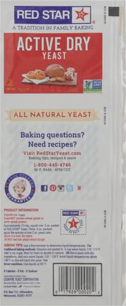 Active Dry Yeast, 3 Count