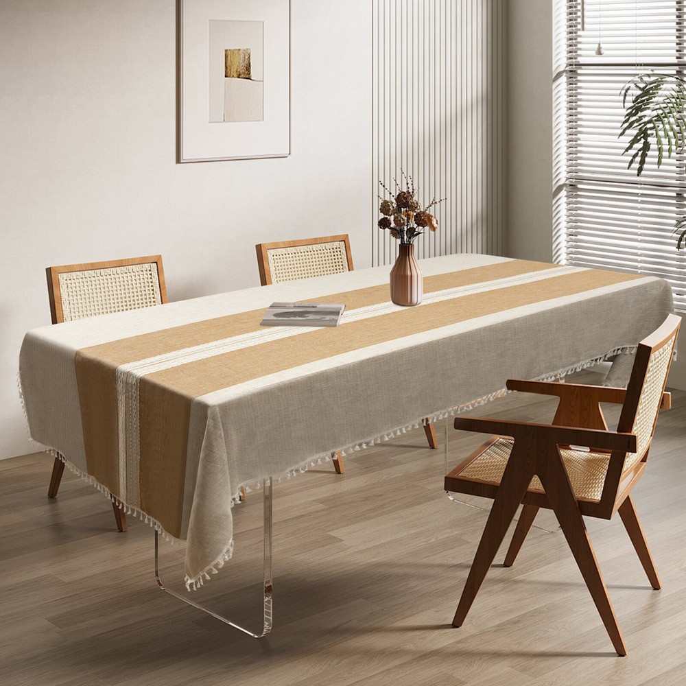 Rectangle?Table?Cloths Rustic?Tablecloth Table?Cover Waterproof 140*300cm NEW