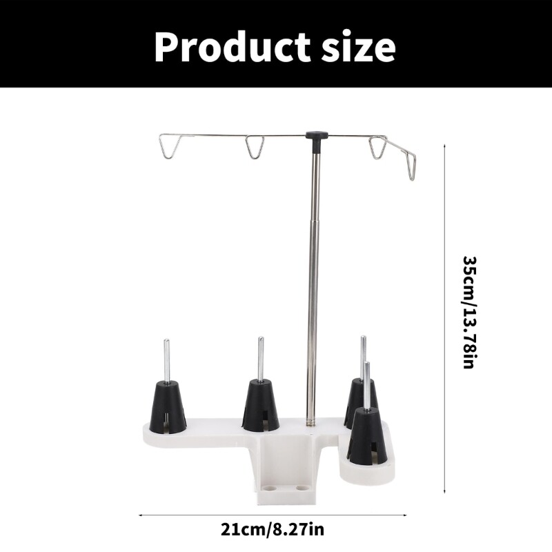 Thread Roll Holder Thread Spool Holder Stand Sewing Thread Stand with 4 Spools