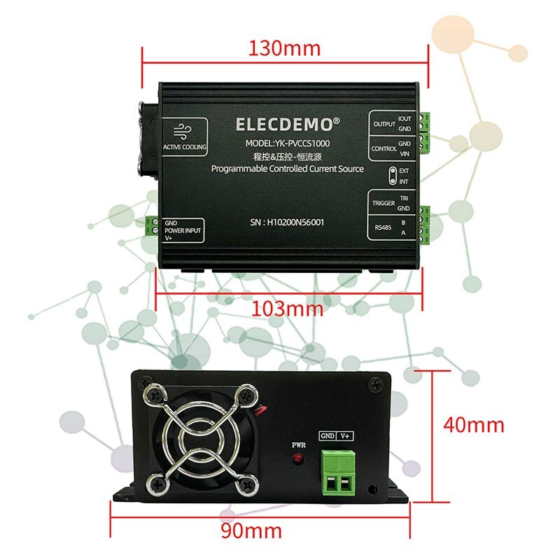 YK-PVCCS1000 Program Controlled Constant Current Source 0-1A Voltage Controlled
