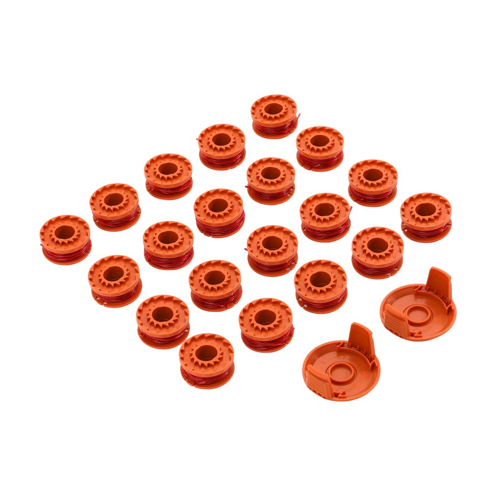 20PCS Trimmer Spool Line Edger Spool Line Replacement Spool Line with 2 Caps