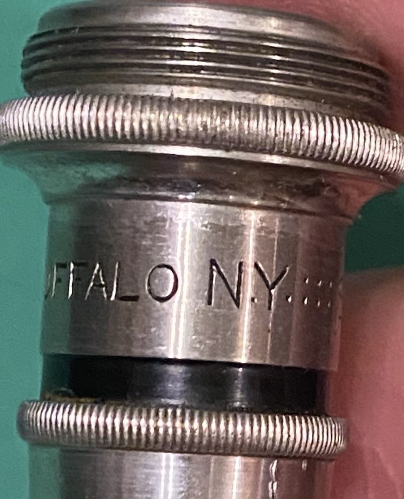 Vintage Spencer Microscope Objective Lens Marked Buffalo NY