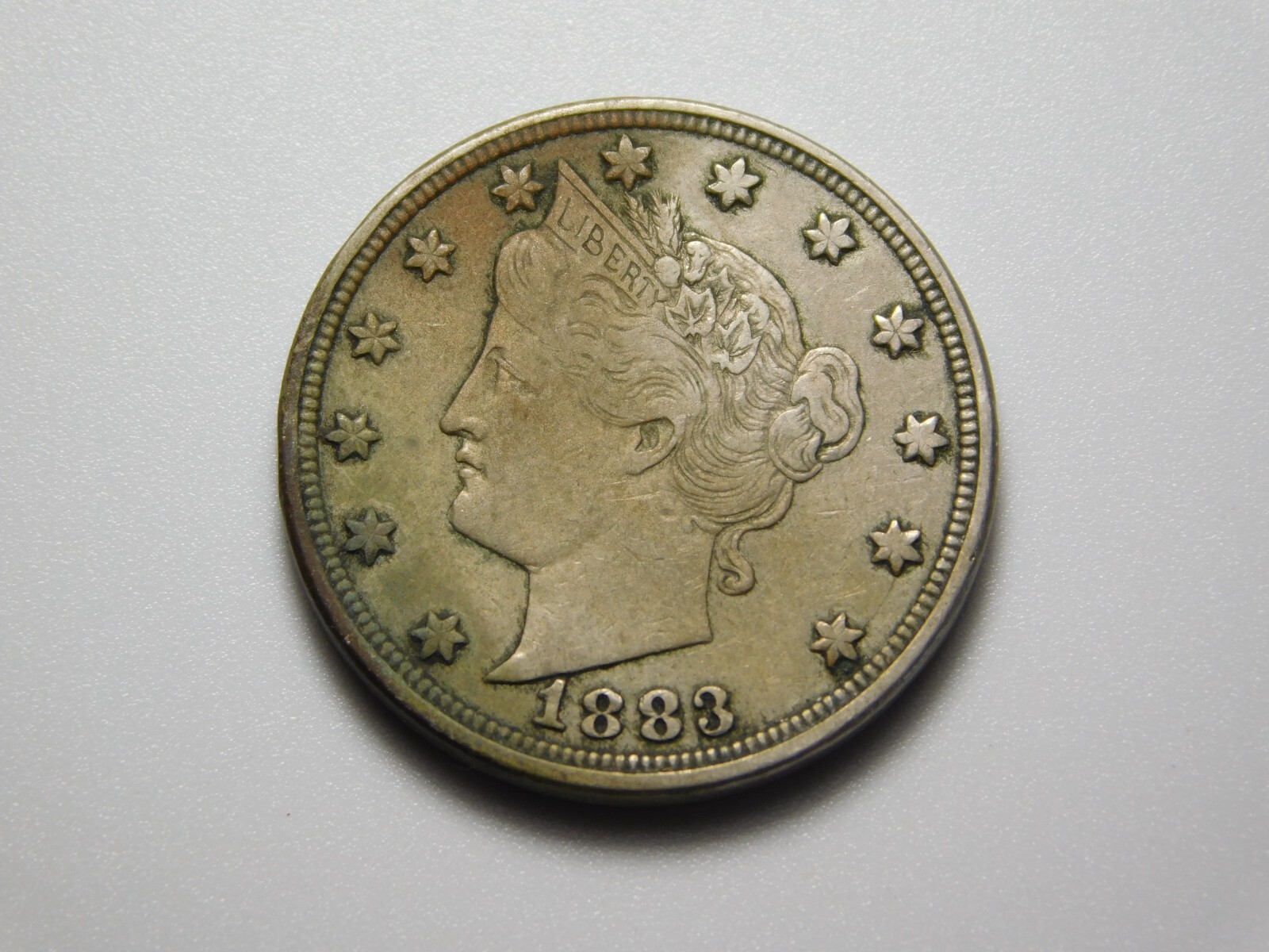US COIN 1883 LIBERTY HEAD V NICKEL NO CENTS