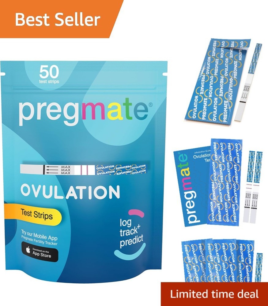 Accurate 50 Ovulation  Strips - Easy Home Testing for Fertility Tracking