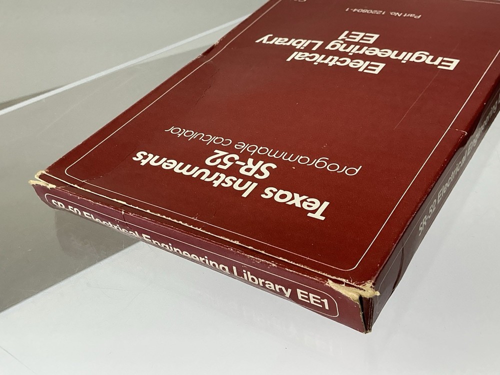 Texas Instruments SR-52 Electrical Engineering Library Magnetic Cards Manual Box