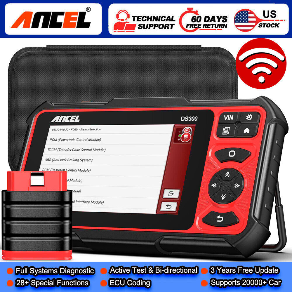 All System OBD2 Scanner Bidirectional Car Diagnostic Tool Key Reset ECU Coding