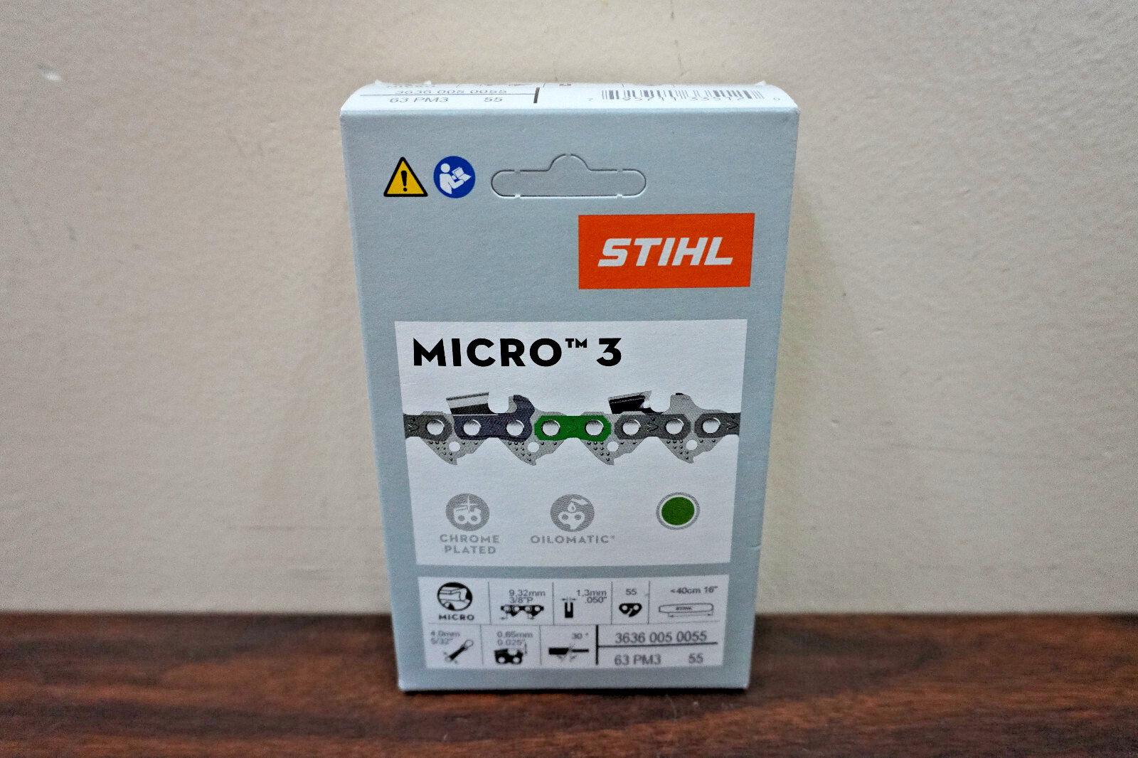 STIHL CHAIN 16 IN , 3636 005 0055 LOW KICKBACK SAW 63 PM3 55 MICRO 3 OEM, SEALED