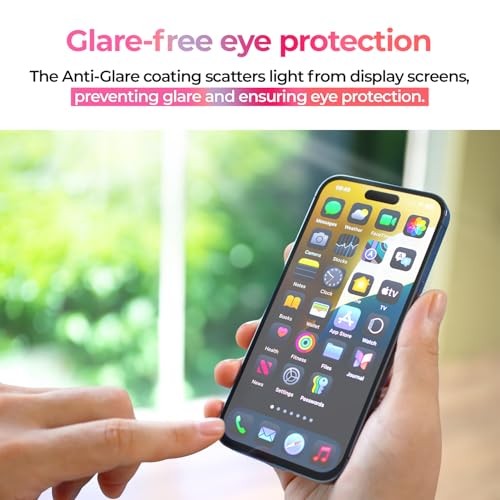 2 Pack Matte Screen Protector, 9H Hardness Shatterproof & iPhone 12 Pro Max