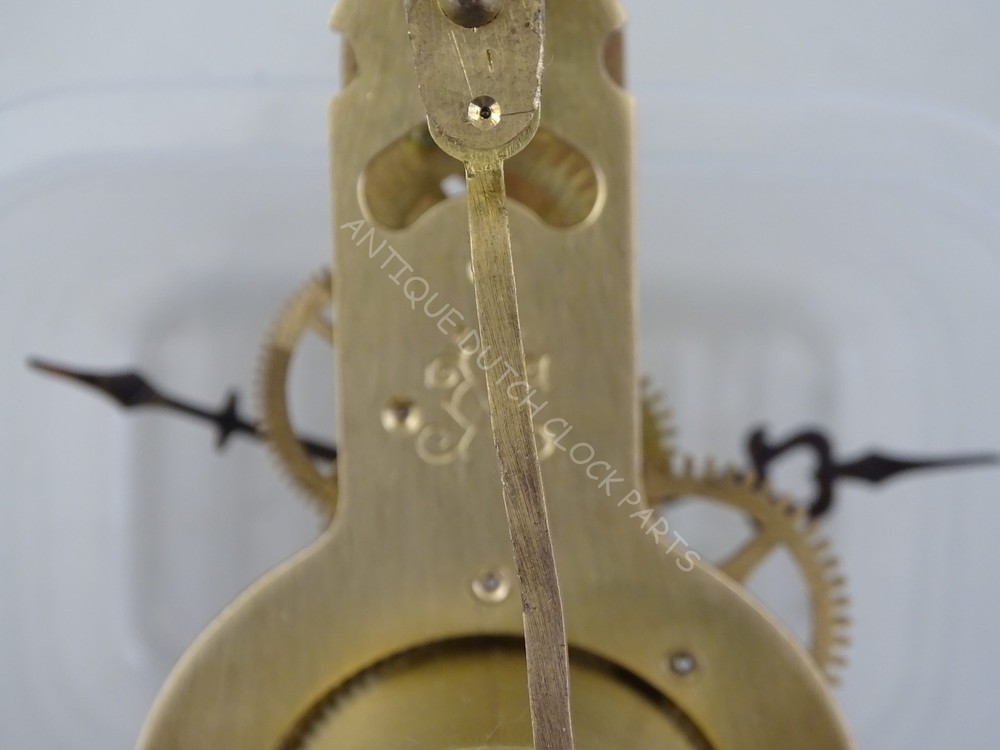 ANTIQUE JAPY FRERES OVERHAULED FIXED PENDULUM TIME ONLY CLOCKWORK