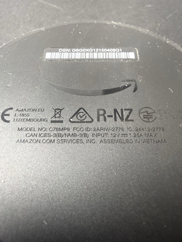 Amazon Echo Dot Model # C78MP8 Smart Speaker with Alexa - Charcoal (2C4)