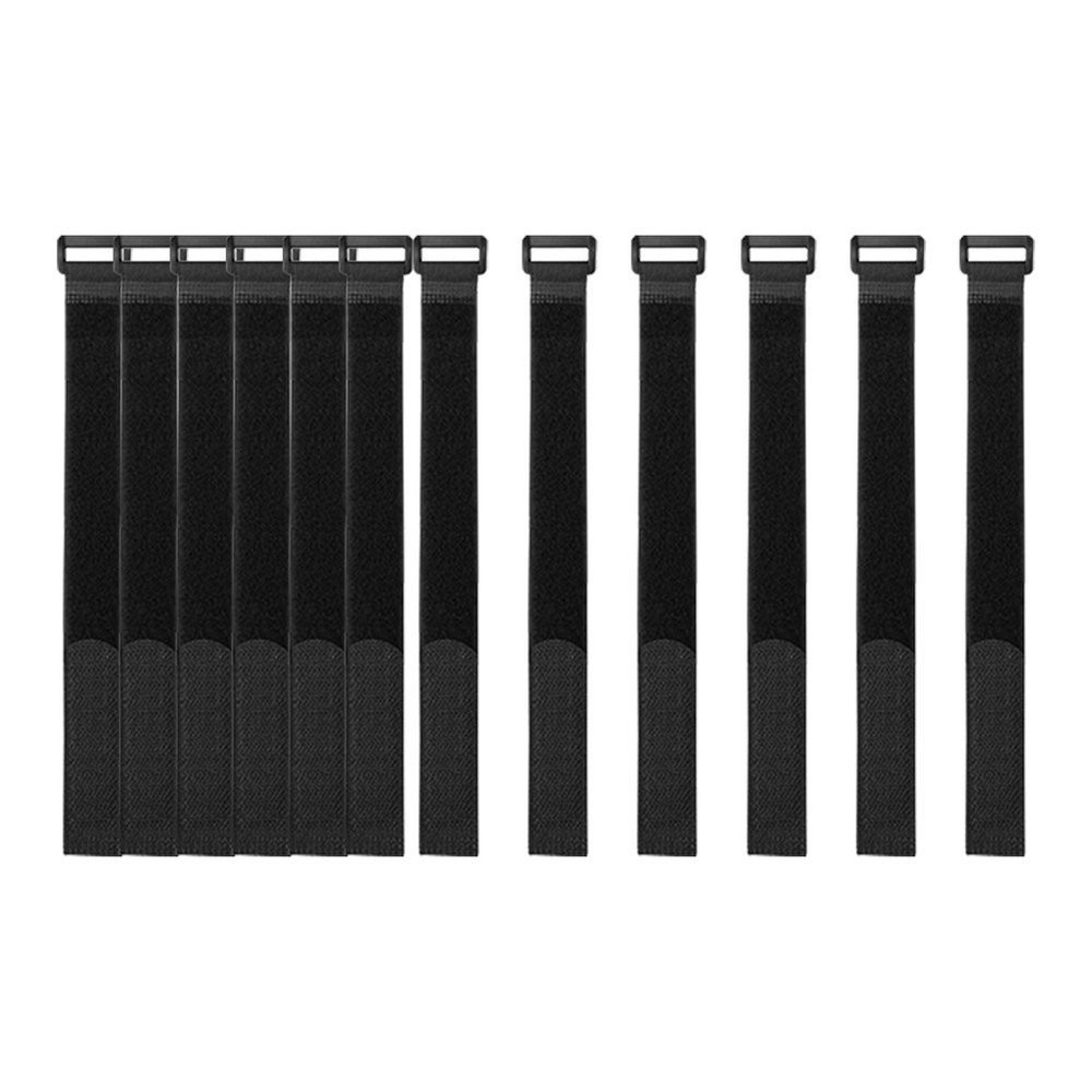 16 Pack 12in Hook & Loop Nylon Cable Ties Reusable Cord Organizer