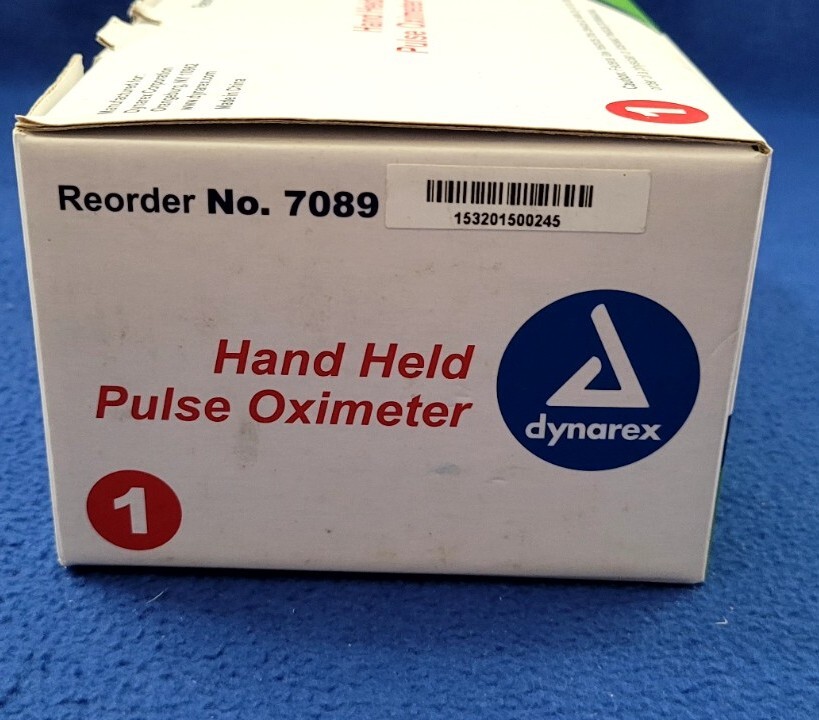 Dynarex Hand Held Pulse Oximeter Complete In Box