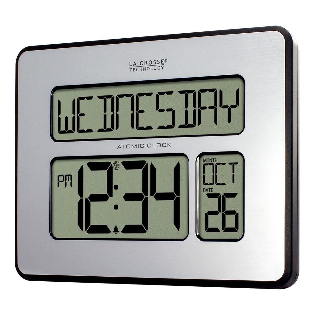 513-1419 La Crosse Technology 2" Numbers Atomic Digital Wall Clock - Open Box