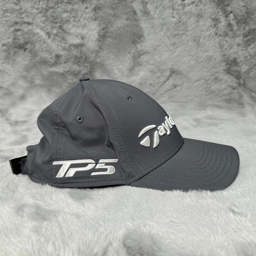 TaylorMade Hat Gray Adjustable Strapback Stealth TPS Lightweight Performance