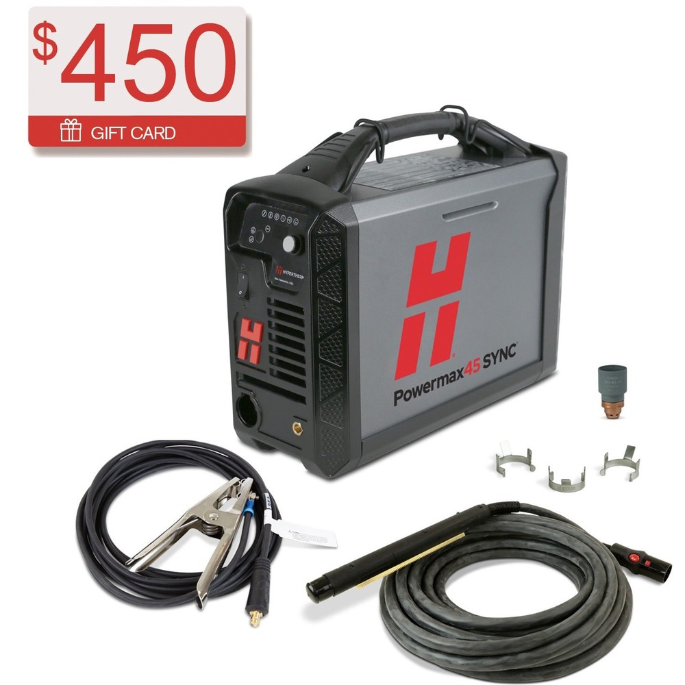 Hypertherm Powermax 45 Sync Plasma Cutter 25' Machine System 088580