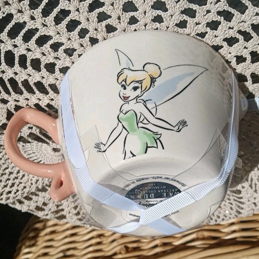 NEW RAE DUNN Tinker Bell Pink SET "Pixie Magic" Mug & 4 Nesting Measuring Cups