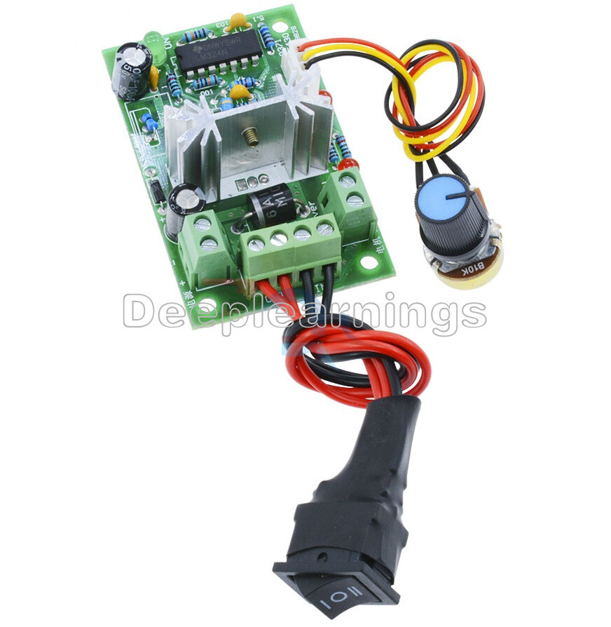 DC 10-36V Motor Speed Controller Reversible PWM Control Forward / Reverse switch