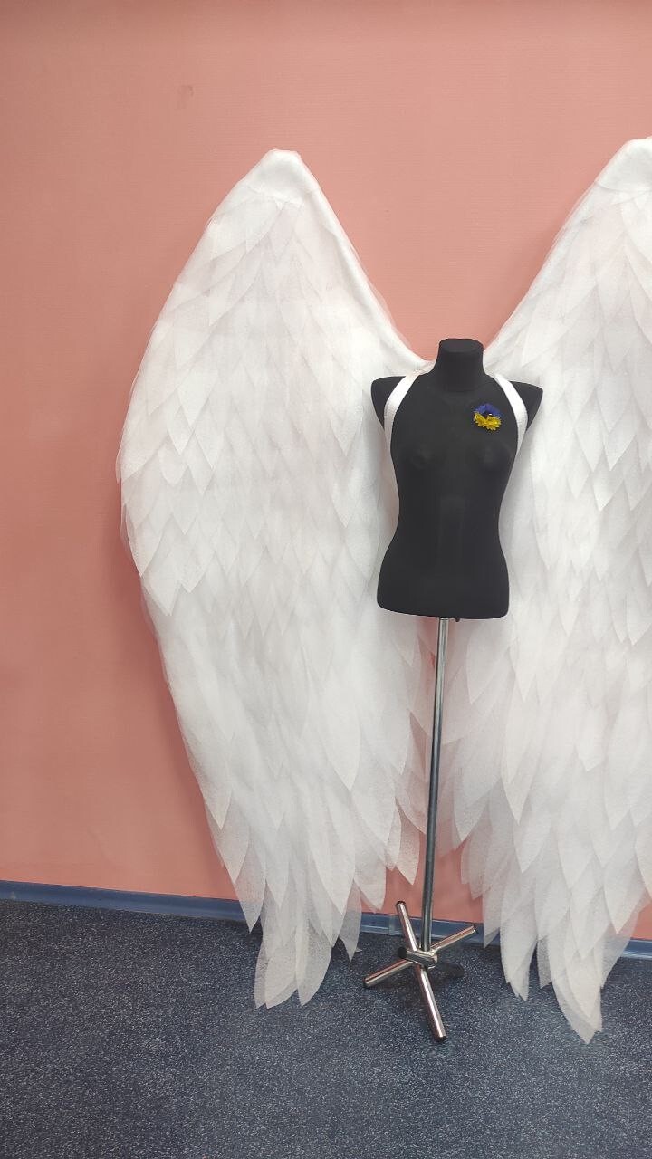 Angel Wings Costume White Wings Cosplay for Photo Shoot Extra Large Angel Wing