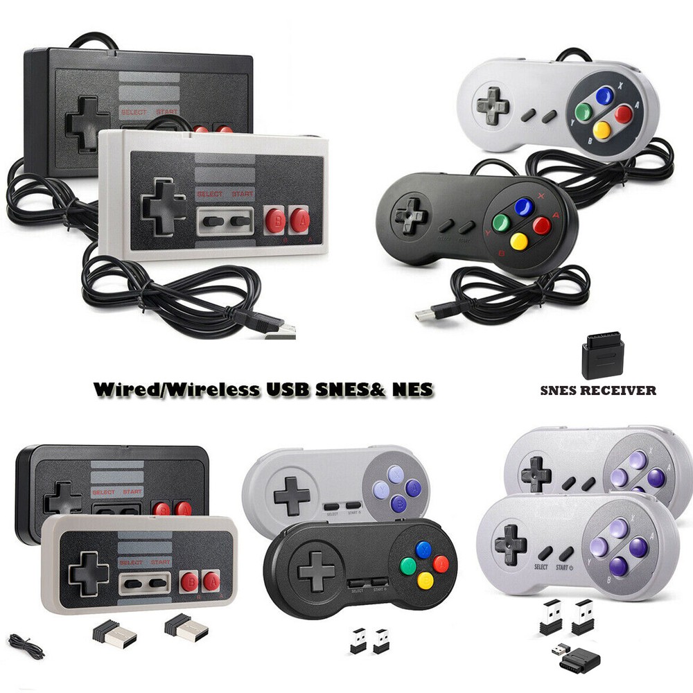 PC USB Wireless/Wired SNES/NES Gamepad Controller for Mac Raspberry Pi Retropie