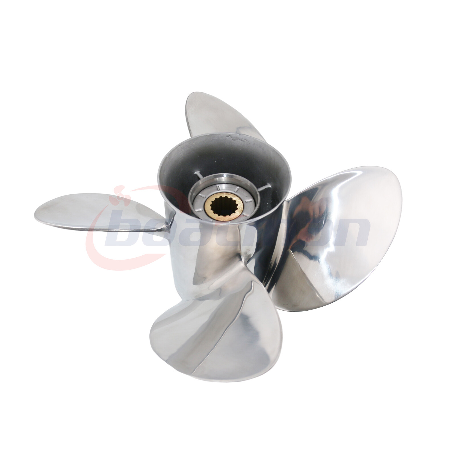 4 Blades Propeller 13x19 For Yamaha Outboard 75-130HP + Hardware kits Stainless
