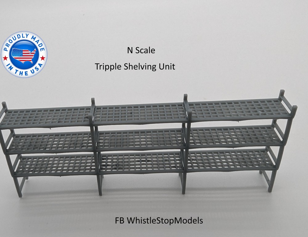 N Scale Pallet Shelving N1033
