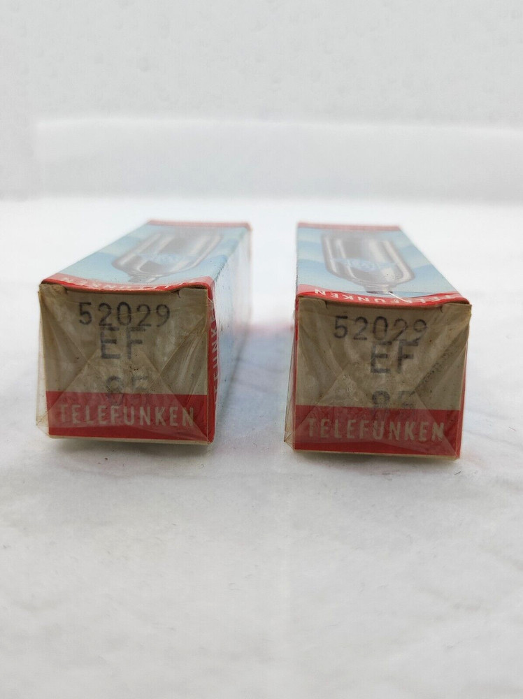 Telefunken EF85, NOS NIB, sealed, same codes, perfect pair