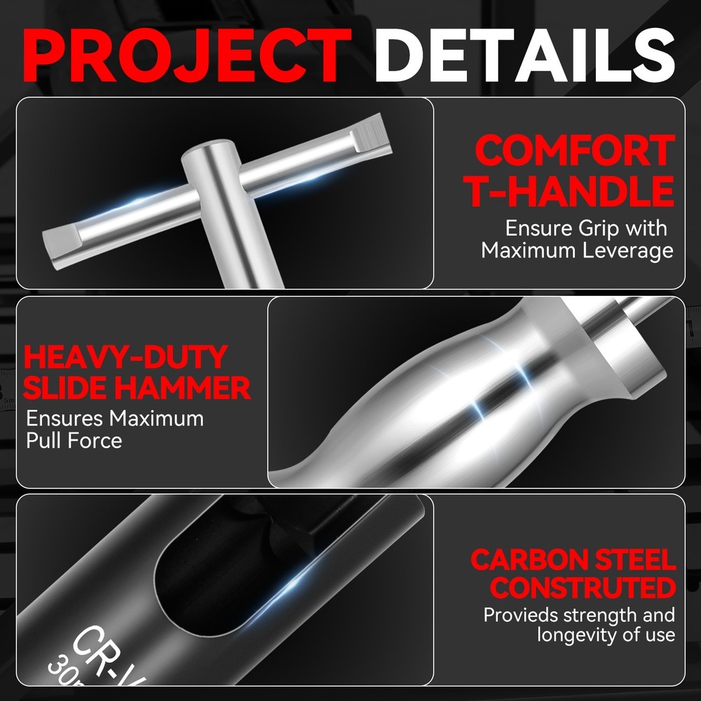 40pcs Diesel Injector Extractor Kit Injector Engine Tool Set Remover Puller Kit