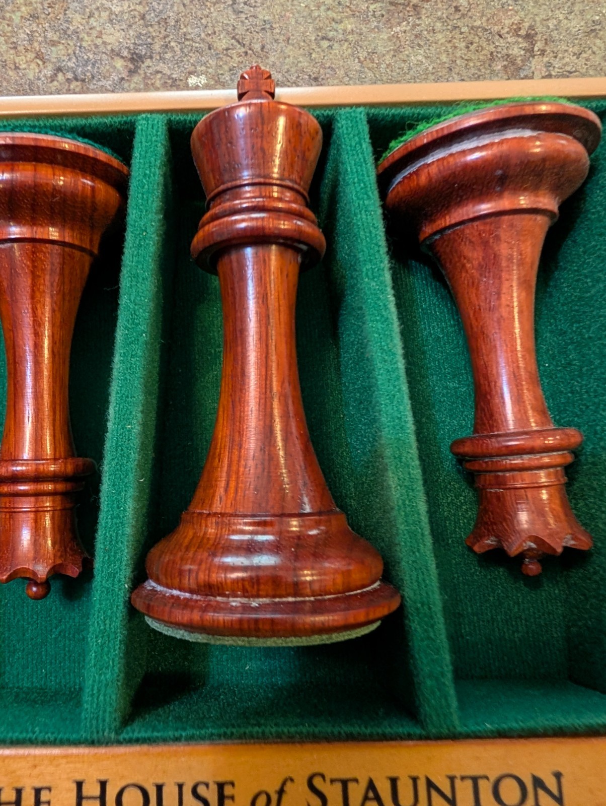 House of Staunton Wood Chess Set Pieces w Case Collector Prestige Series READ