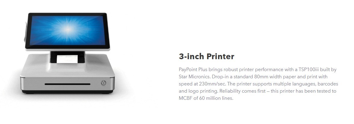 Elo PayPoint Plus POS Terminal 15.6" Touchscreen Android White E347513