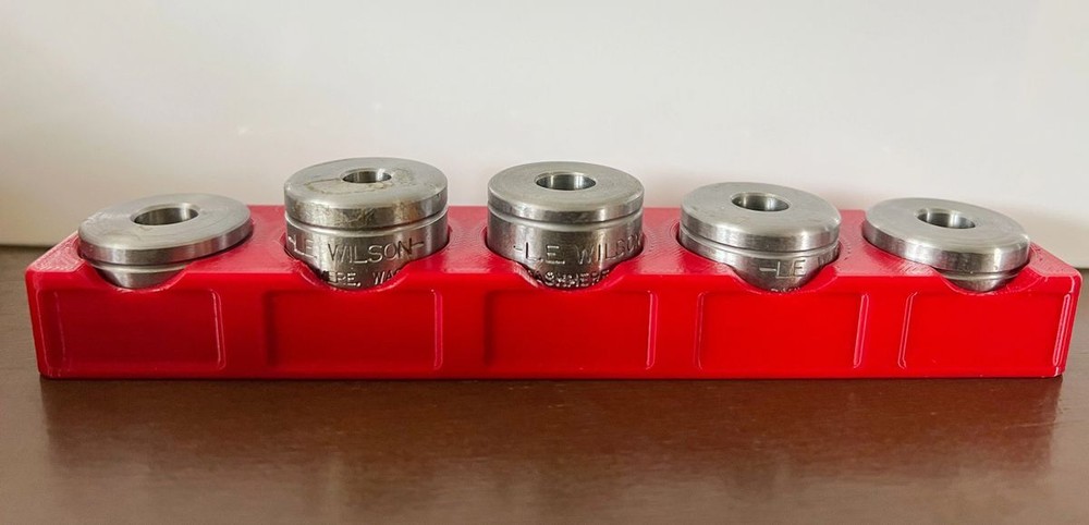 Case Holder Storage Rack for L.E. Wilson Trimmer Bench Top