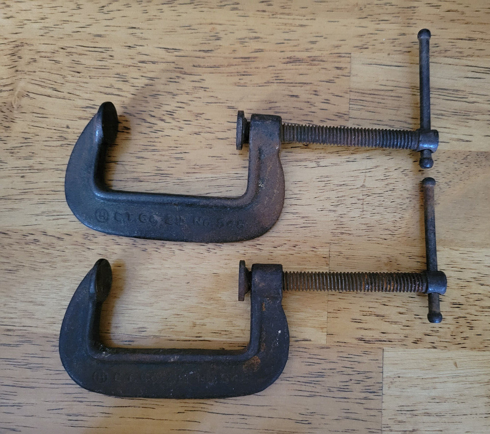 2 C.T. Co. Cincinnati Tool 2" Cast Iron clamps No.548
