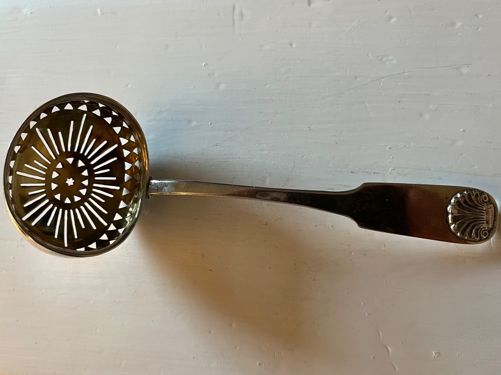 Danish Sterling Silver Tea Strainer Ladle Hallmarked HS Dated 1835