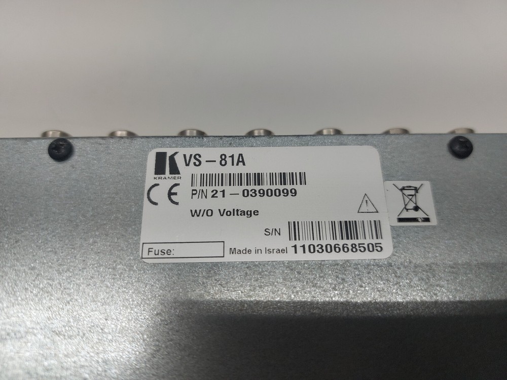 Kramer VS-81A 8x1 Audio Stero Switcher