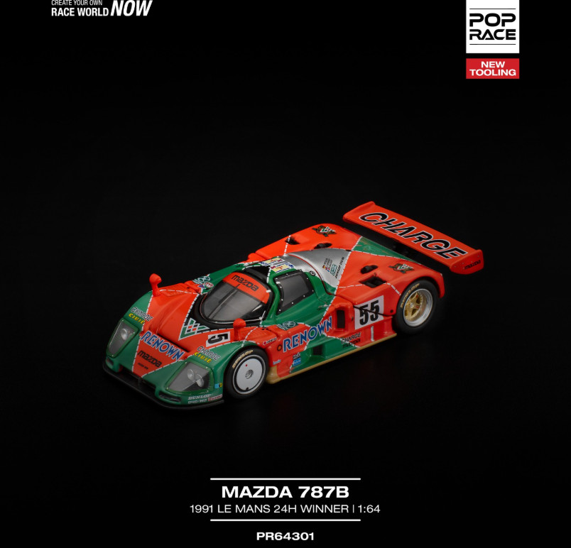 Pop Race Mazda 787B 1991 LE MANS 24H WINNER 640301 1/64